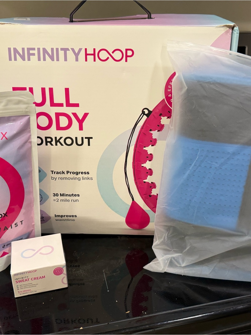 Infinity hoop and accessories
